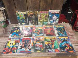 lot 68 image: 14 Vintage Marvel Wolverine Comic Books
