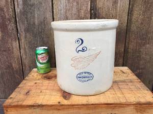 lot 104 image: Red Wing 2 Gallon Crock