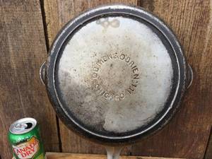 lot 107 image: Vintage Cast Iron OBrien Nickel Plate Skillet