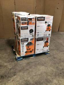 lot 3 image: Lot of Ridgid Shop Vaccums - various conditions - review all pictures