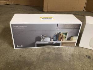 lot 26 image: Google Nest Wifi - Mesh Router AC2200 and 2 Points with Google Assistant - 3 Pack - Lot of 2 - review all pictures