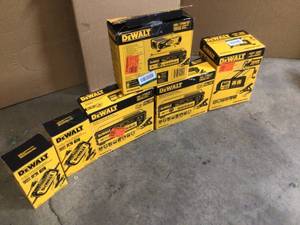 lot 33 image: Mix lot of Dewalt Battery Chargers Original Customer returns varius conditions review all pictures