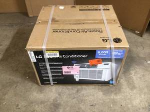 lot 41 image: LG Electronics 8,000 BTU 115-Volt Window Air Conditioner LW8017ERSM Cools 350 Sq. Ft. with ENERGY STAR and Remote, Wi-Fi Enabled