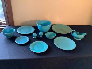 lot 123 image: Different Hues Blue Fiestaware