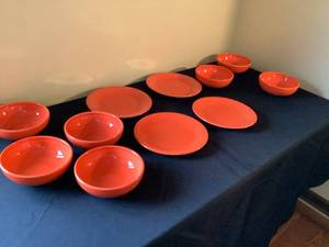 lot 128 image: Orange Fiestaware