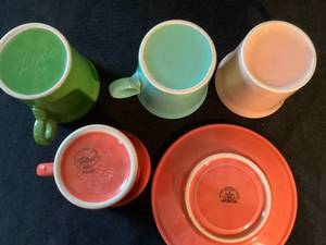 lot 130 image: Fiestaware Coffee Lot