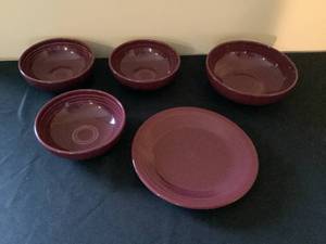 lot 140 image: Plum Fiestaware