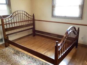 lot 83 image: Queen Head Board, Footboard and Frame