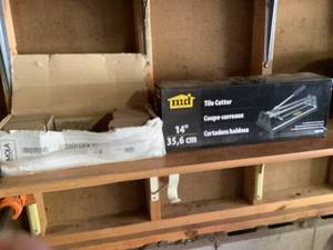 lot 264 image: Tiles and Tile Cutter
