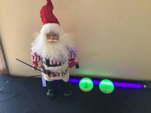 lot 212 image: Santa and Uranium Milk Glass