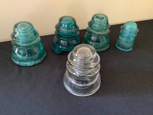lot 213 image: Vintage Glass Insulators