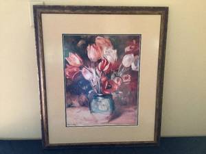 lot 214 image: Framed Floral Picture