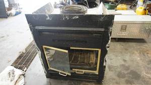 Fireplace with 8 in. exhaust