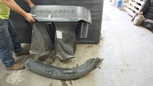 Bagger system for John Deere lawn tractor