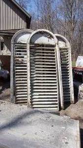 Wow Three Antique Church Louvers removed from an old church -84 x 32 each