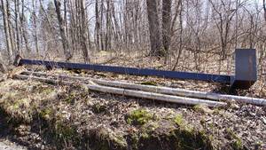 20 ft. Tall Steel Lightlamp Post -6 x 6 steel beam -worked when taken out of service