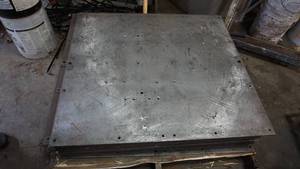 14 inch steel plate 36 x 40 pre-drilled