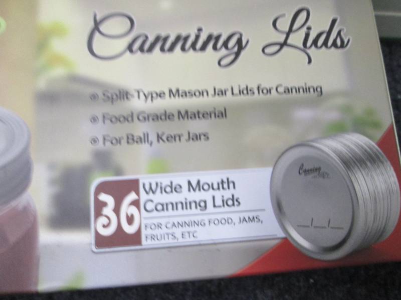 lot 226 image: 5-36 pks Aozita Wide Mouth Canning ...