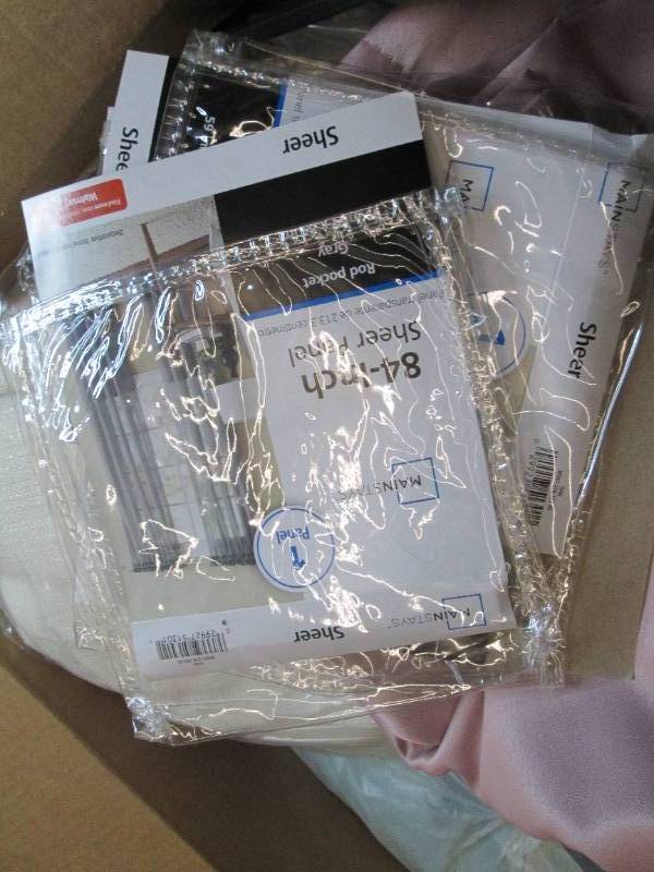 lot 213 image: box of curtains ...