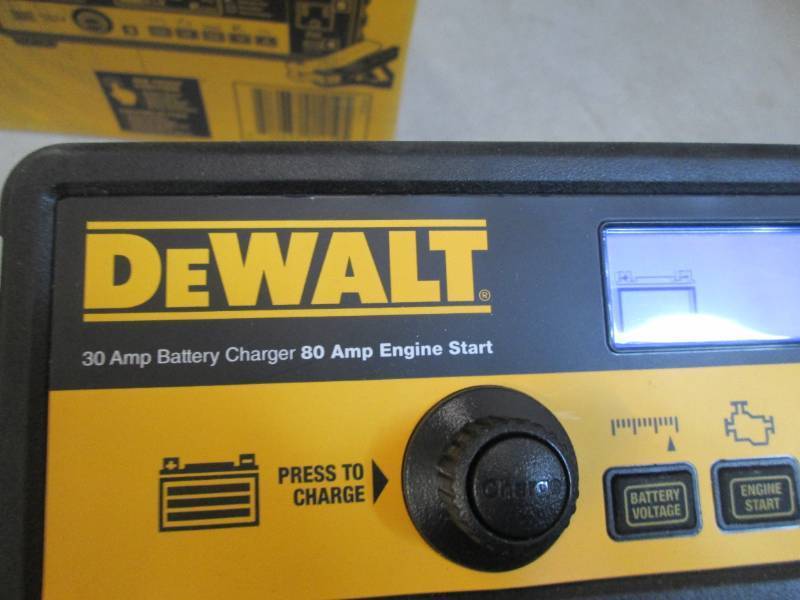 lot 109 image: dewalt 30 amp battery charger power...