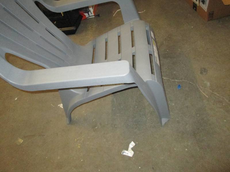 lot 121 image: belair adirondack chair plastic 1 b...