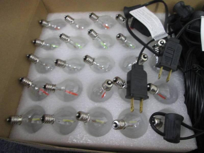 lot 85 image: LED Outdoor Globe String Lights...