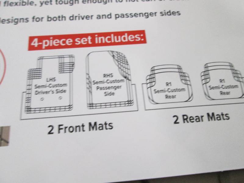 lot 136 image: Weather Tech Trim to Fit Floor Mats...