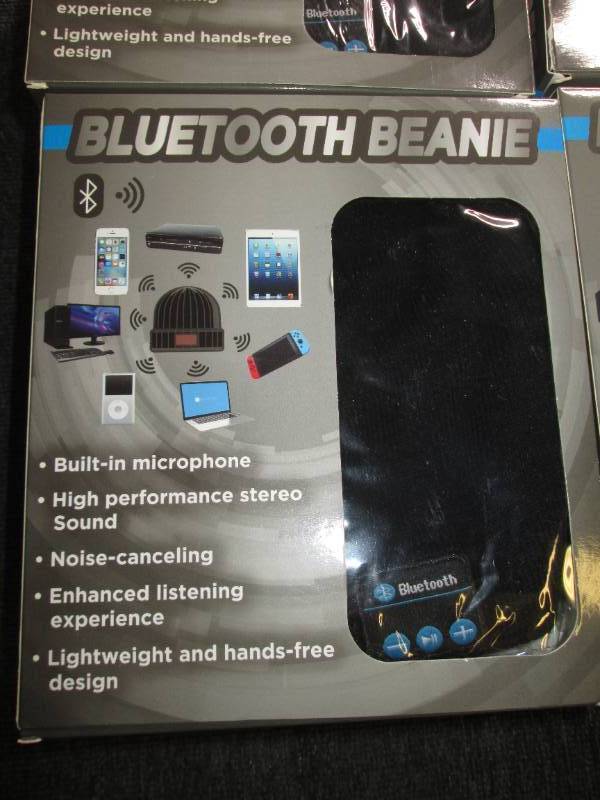 lot 376 image: lot of 16 new bluetooth beanies...