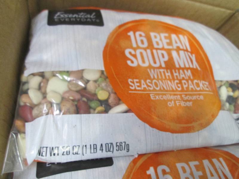 lot 316 image: Case of 12- 20 oz Bags 16 Bean Soup...