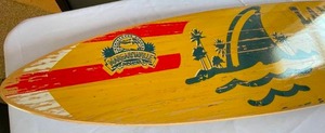 Land Shark Lager Wall Mount Wooden Surf Board