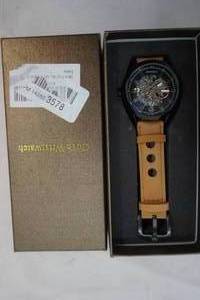 lot 214 image: GuTe mens leather wrist watch