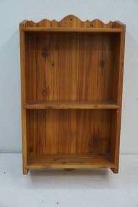 lot 1 image: cedar wall shelf