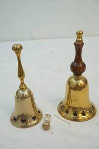 lot 34 image: solid brass dinner bells