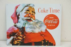 lot 41 image: metal Coca-Cola sign