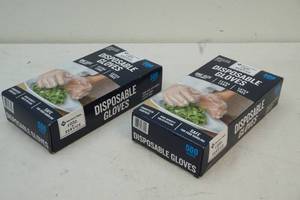 lot 55 image: boxes of disposable gloves