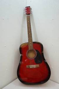 lot 64 image: Mahar wood guitar