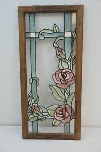 lot 93 image: framed painted glass