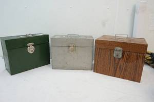 lot 148 image: metal storage boxes
