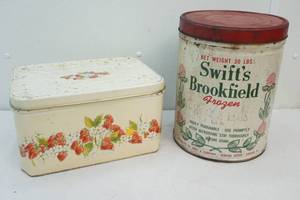 lot 158 image: vintage tins