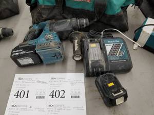Makita LXRH01 1516 Hammer Drill with Vacuum System, (2) Batteries, (1) Charger, Carry Case