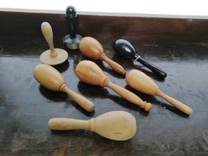 Collection of Vintage Sock Darning Tools