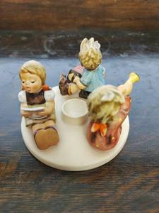 Vintage 1972 Hummel by Goebel- Little Band Candle Holder
