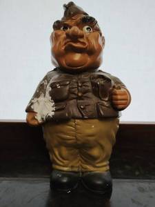 Army Top Sergeant Chalkware Bank