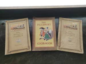 Three Vintage Pillsbury Cookbooks