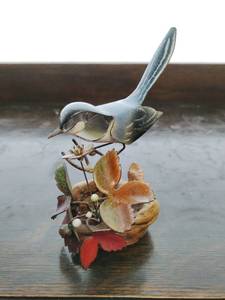 Handmade Wood & Metal Bird Sculpture