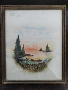 Framed Original Watercolor
