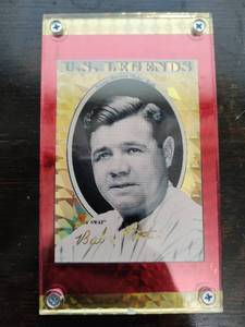 George Herman Babe Ruth US Legends Prototype Gold Baseball Trading Card