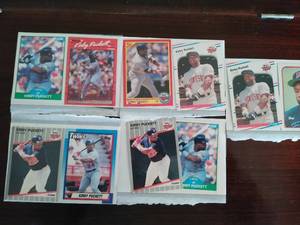 Collection of Kirby Pucket Baseball Trading Cards