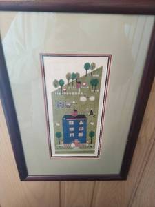 Framed Home Sweet Home Print by Catherine Grunewald with Personalized Artist Drawing & Signature on Back