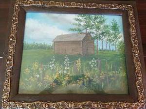 Vintage Framed Canvas